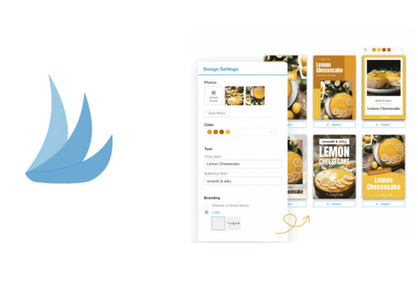 Tailwind logo ja Tailwind Create screenshot